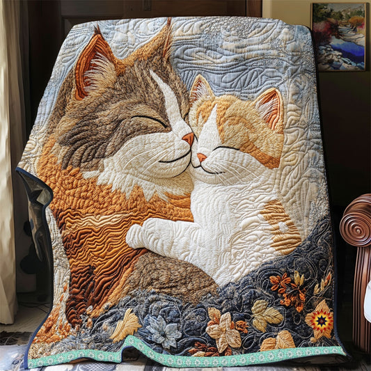 Cat And Kitten WU1712005CL Quilt