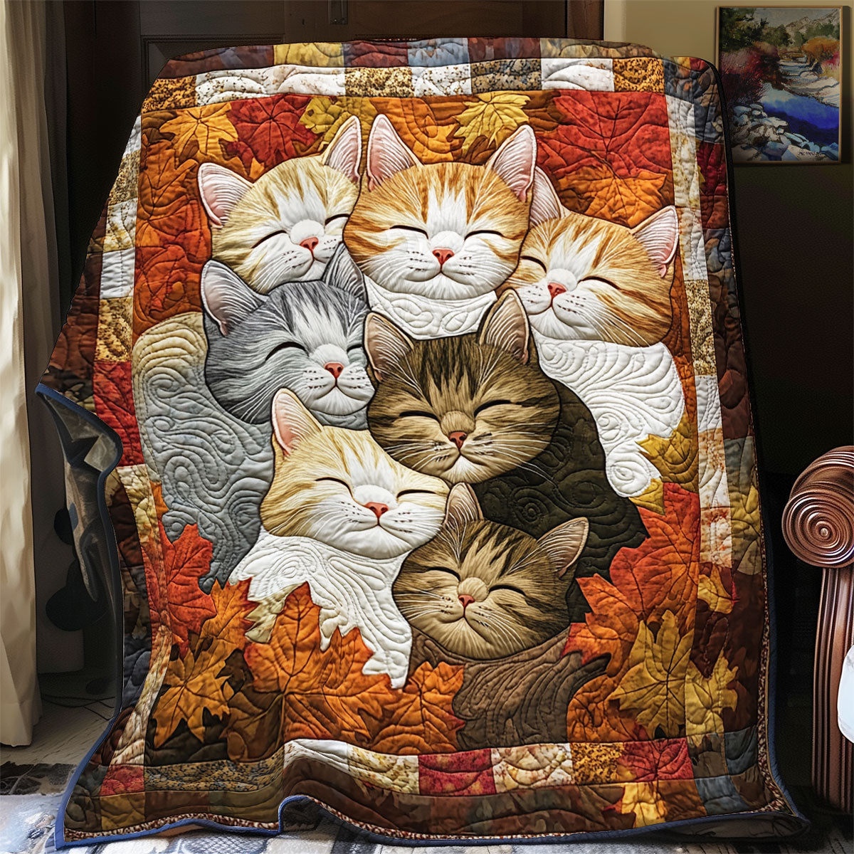 Cat Autumn YR2901046CL Quilt