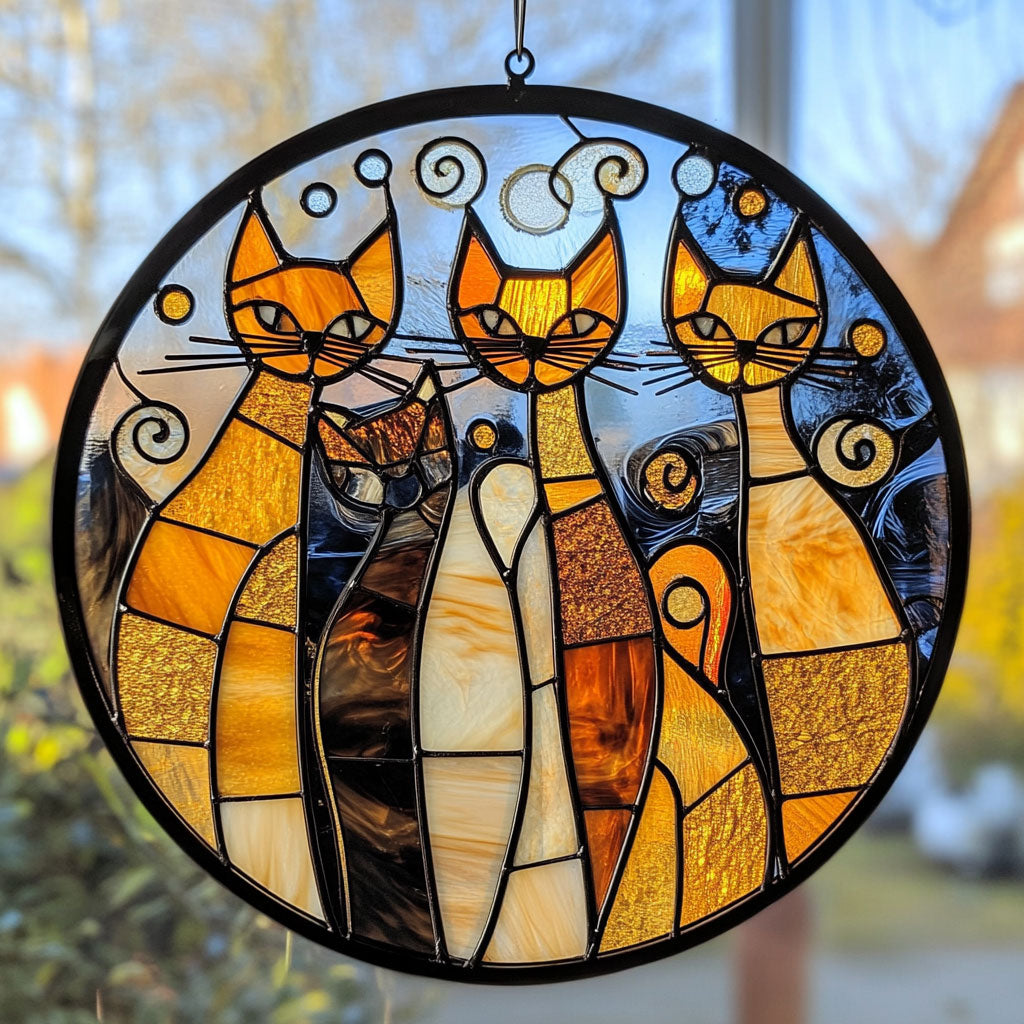 Cat Gang WU1601077CL Suncatcher