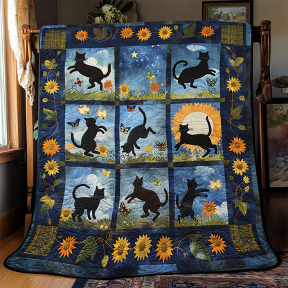 Cat In Bloom YR1802020CL Quilt