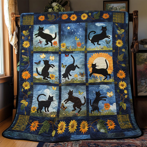 Cat In Bloom YR1802020CL Quilt
