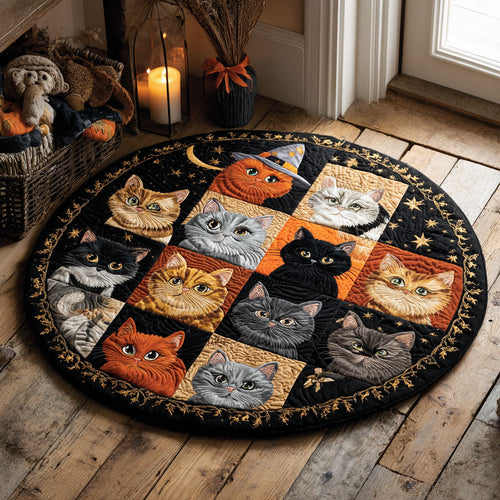 Cat Parade CW0508003CL Quilted Round Mat