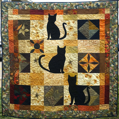 Cat Silhouette XR1106012CL Quilt