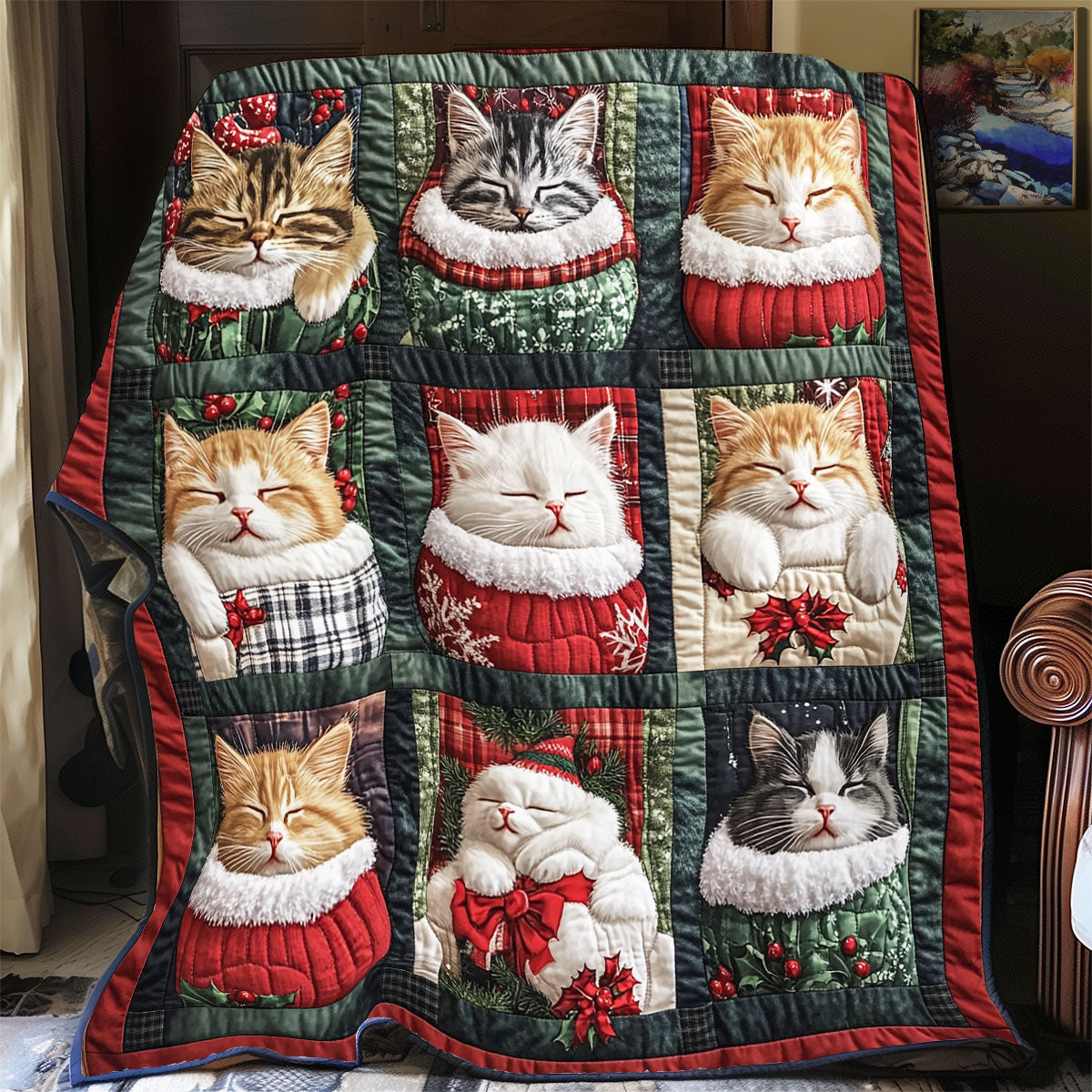 Cat Sleeping YR1904018CL Quilt