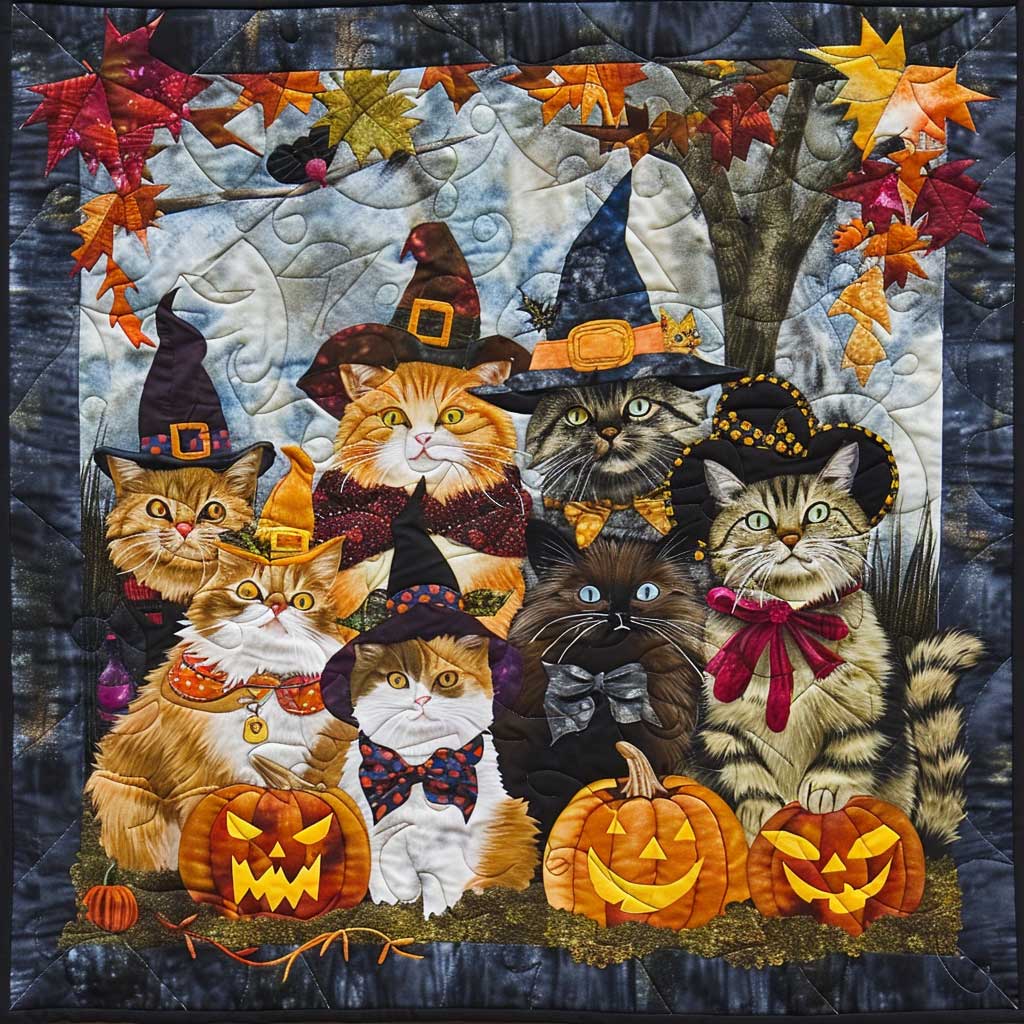 Cat Witch XR0409028CL Quilt