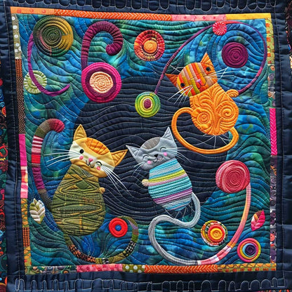 Cat Yarn Play Kittens XR2907002CL Quilt