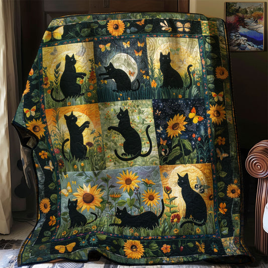 Dream Black Cats YR3008001CL Quilt