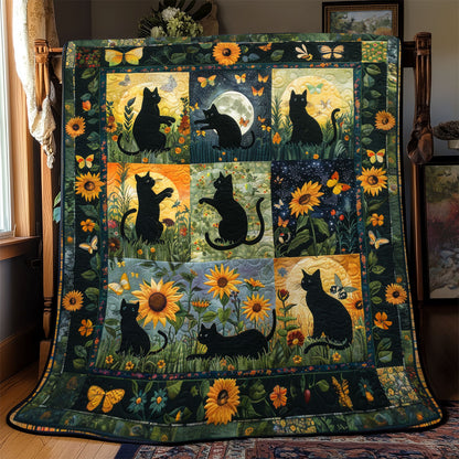 Dream Black Cats YR3008001CL Quilt