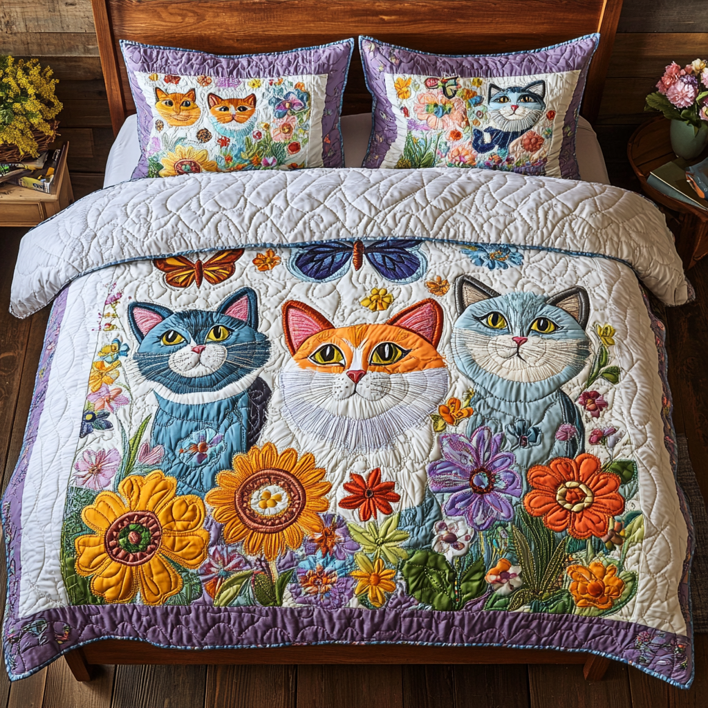 Catnap in the Garden YR2201016CL Duvet Cover Set
