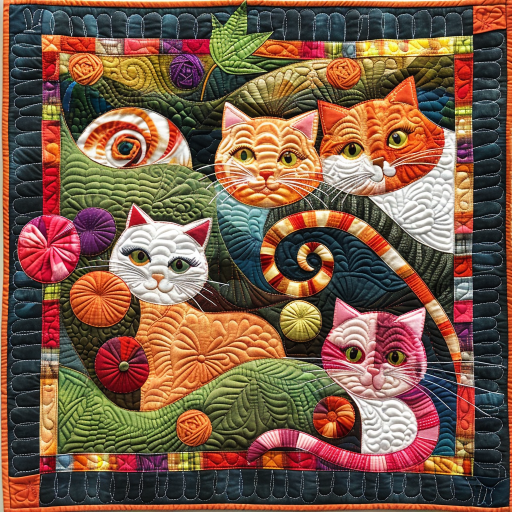 Cats And Yarns XR0506013CL Quilt
