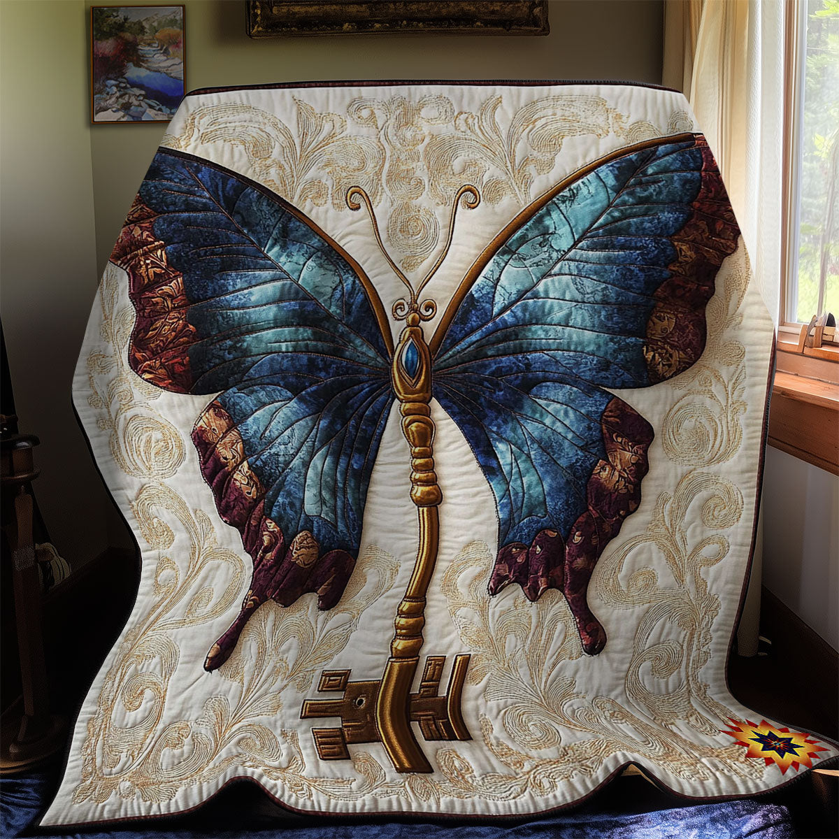 Butterfly Key WY0312039CL Quilt