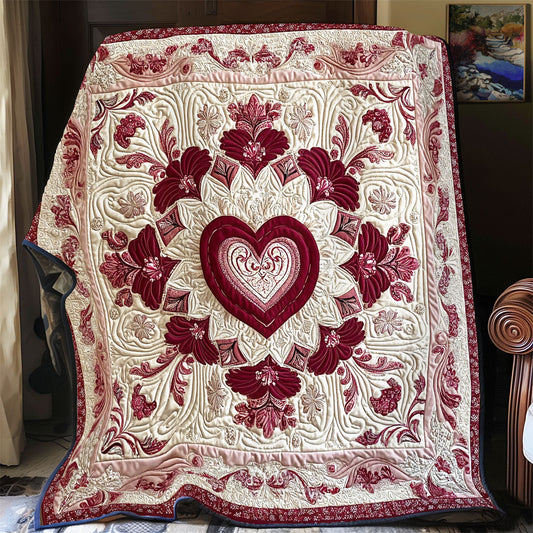 Pink Flower Bloom WY0201043CL Quilt