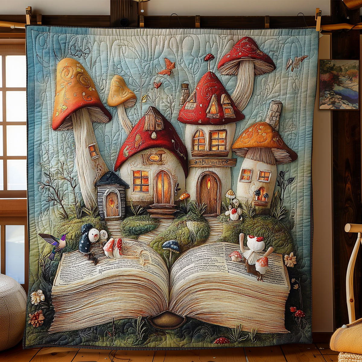 Mushroom Book WY2011041CL Quilt