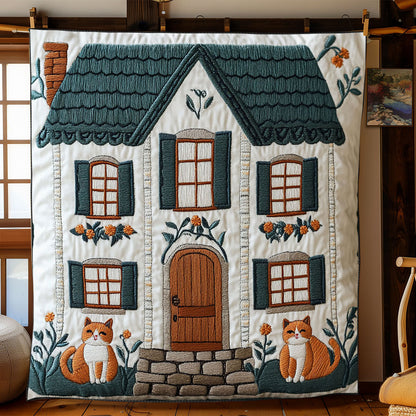 Cozy Cottage Cat WJ1902006CL Quilt