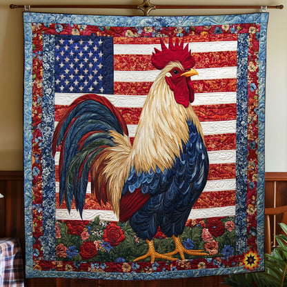 America Rooster WY2111042CL Quilt
