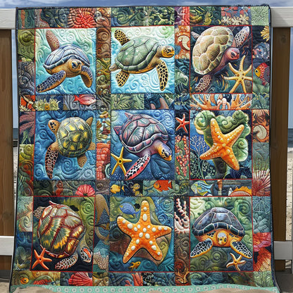 Starfish Turtle Collection WP0409044CL Quilt