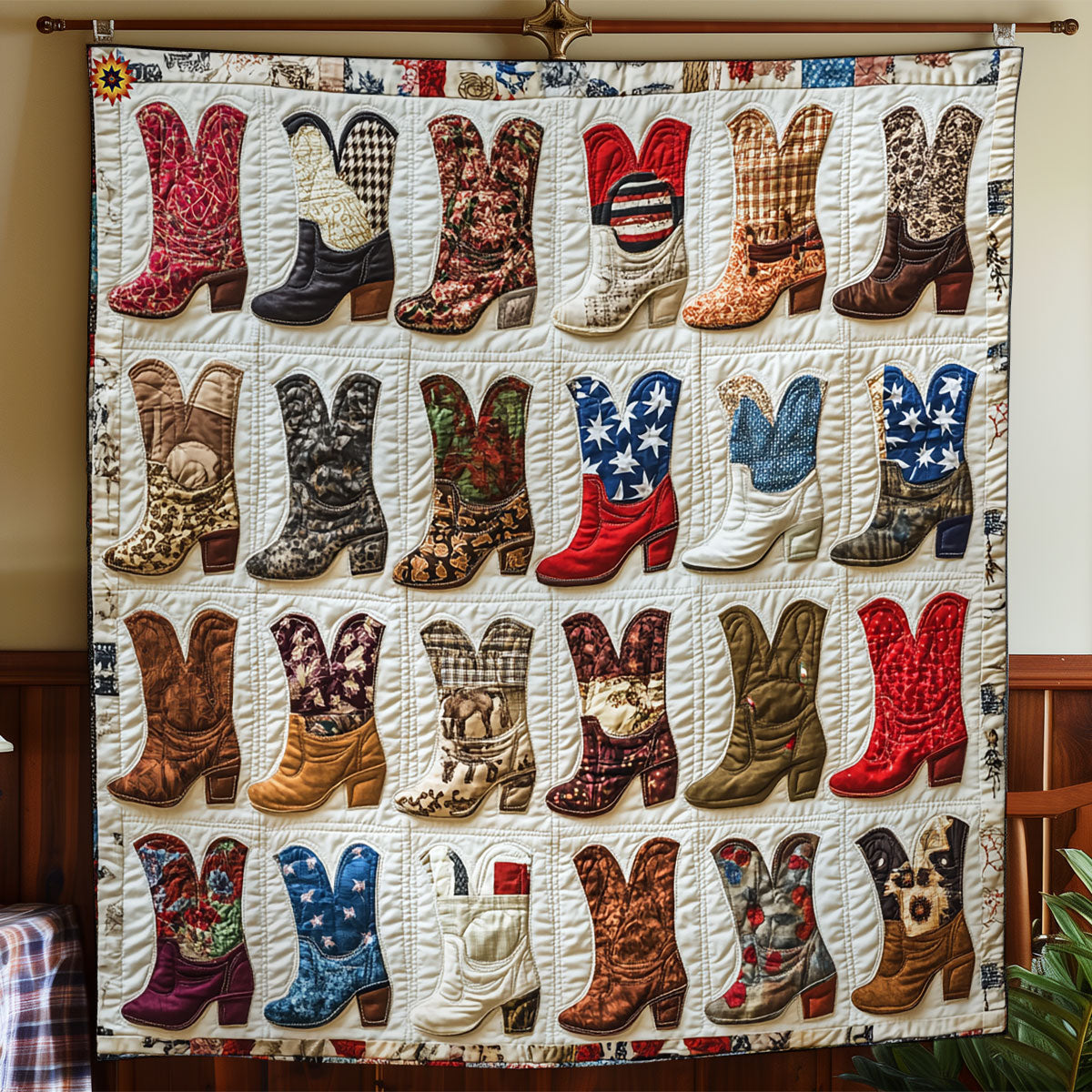 Cowboy Boots WY1911057CL Quilt