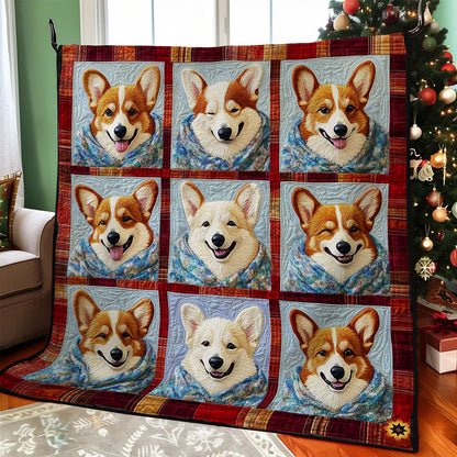 Winter Corgi WY2911040CL Quilt