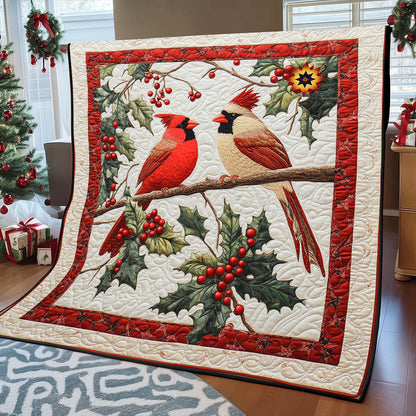 Christmas Cardinal Couple WP0412035CL Quilt