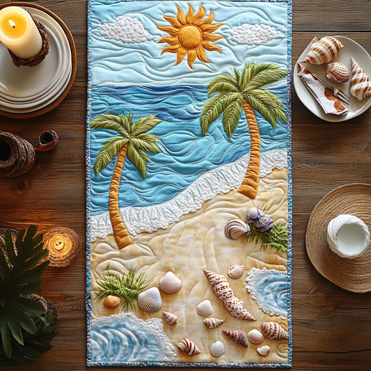 Sunny Beach CW1405107CL Quilted Table Runner