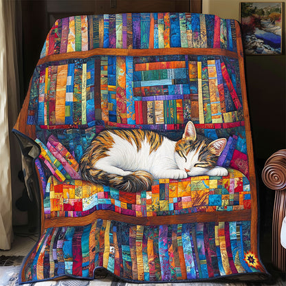 Library Sleeping Cat WY2011038CL Quilt