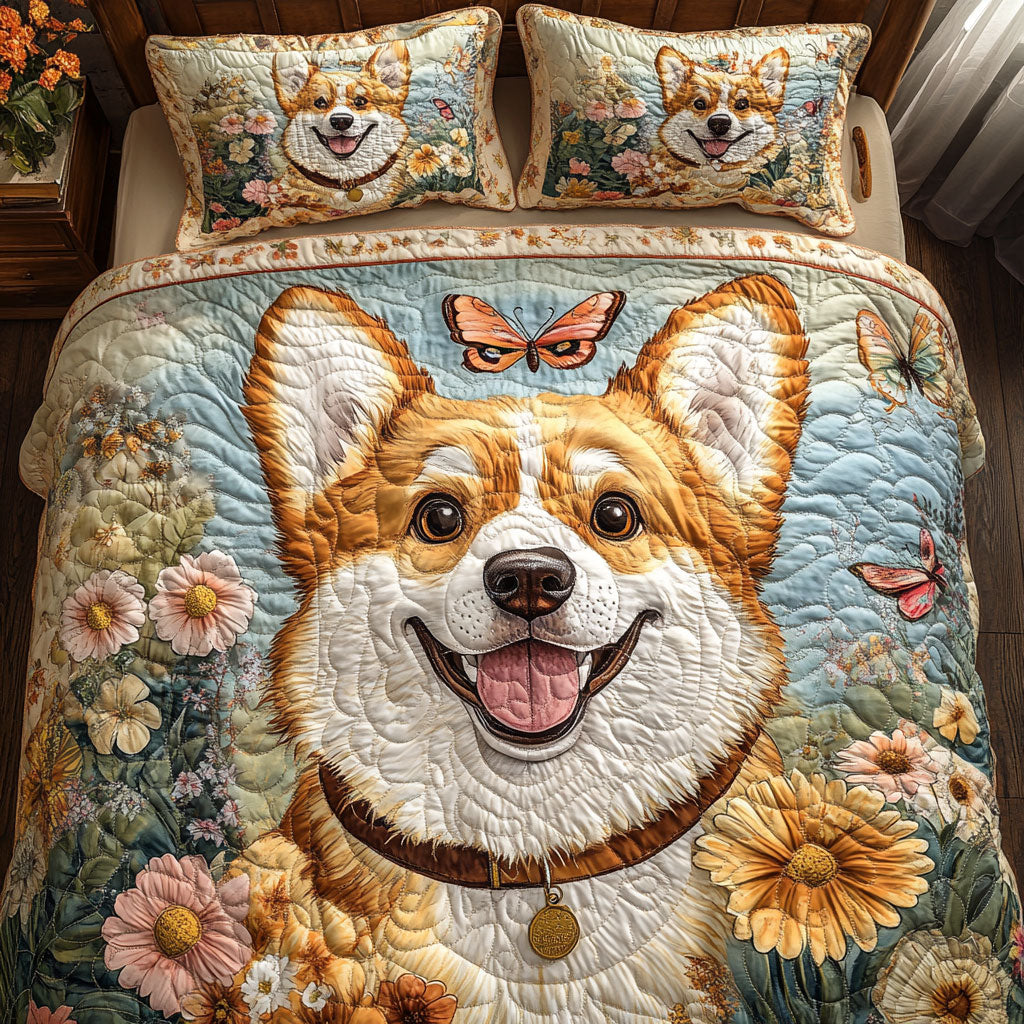 Corgi Happy WT1403085CL Duvet Cover Set