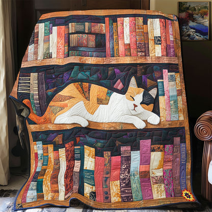 Bookshelves Sleep Cat WY1911059L Quilt