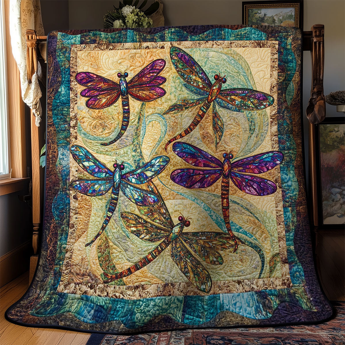 Dragonfly Family WY2702057CL Quilt