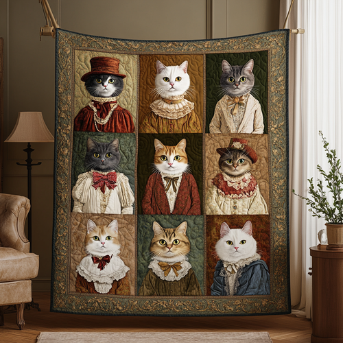 Victorian Cats WG2112021CL Quilt