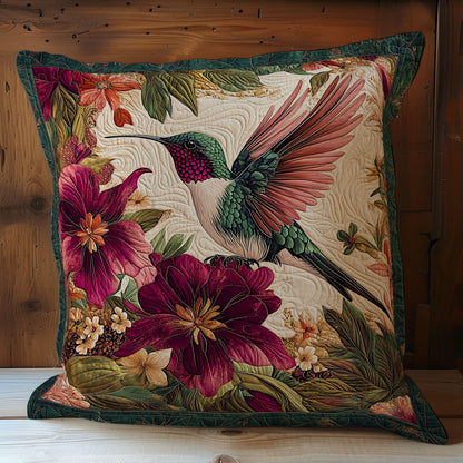 Beautiful Hummingbird In Garden WY2301113CL Quilt Pillow Case