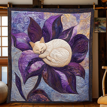Sleeping Floral Cat XB1604020CL Quilt