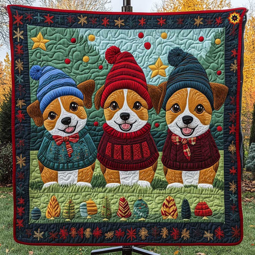 Adorable Corgi Sweater Winter WP0111005CL Quilt