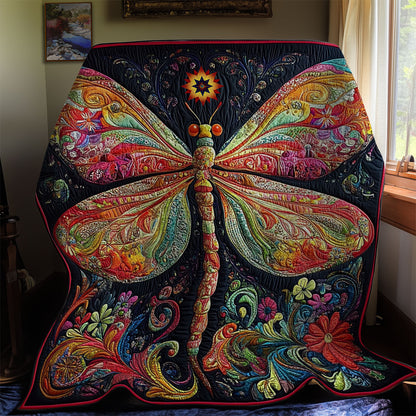 Colorful Dragonfly WY0912012CL Quilt