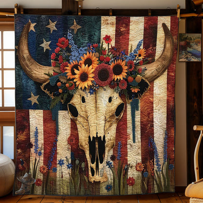 American Bull Skull WN3010081CL Quilt