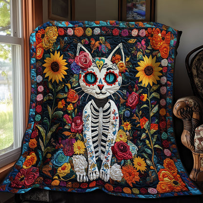 Skeleton Cat WX2712046CL Quilt