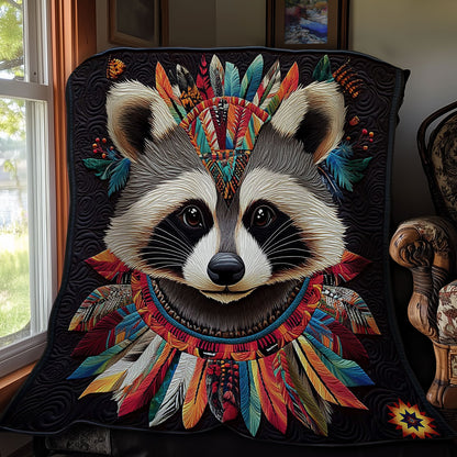 Feather Raccoon WY1012033CL Quilt
