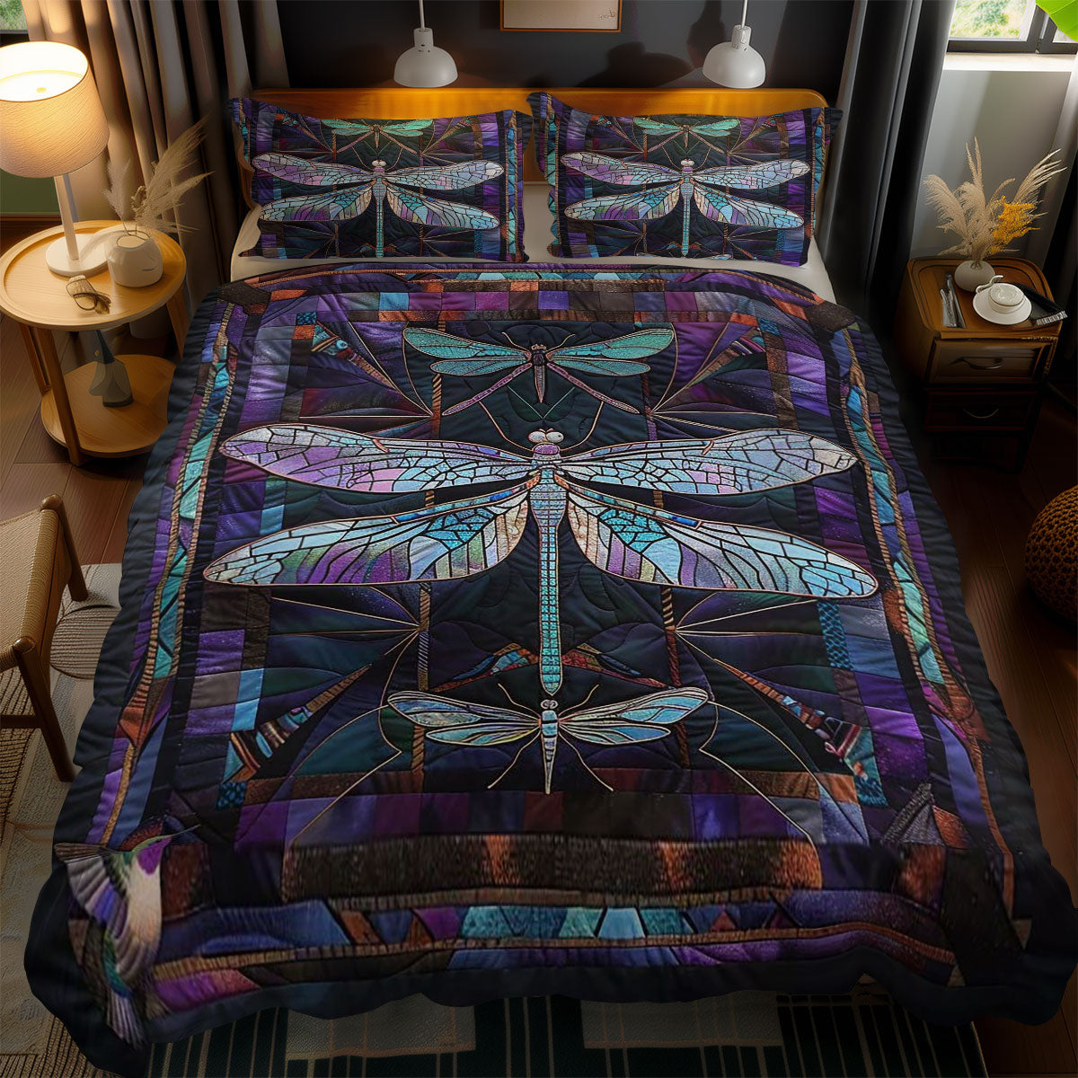 Whimsical Dragonfly Fantasia WN1210047CL Duvet Cover Set