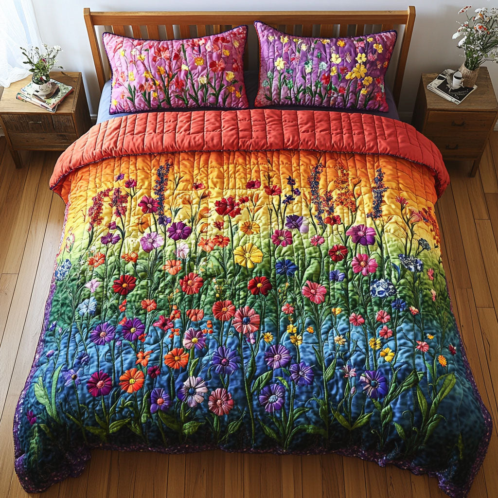 Colorful Flower Garden WY0802021CL Duvet Cover Set