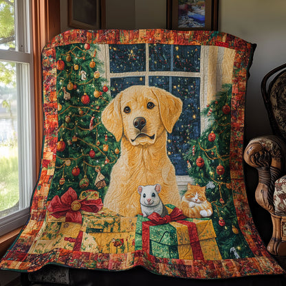 Cozy Christmas Night Golden WY1311029CL Quilt