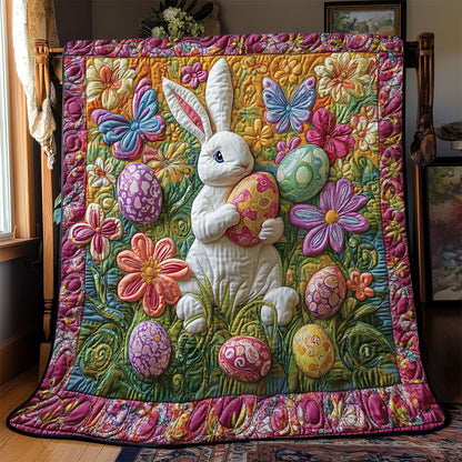 Easter Bunny Meadow WJ1401009CL Quilt