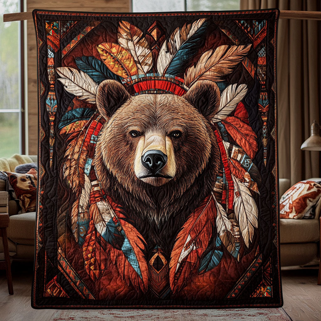 Bear Native American WT1010015CL Quilt