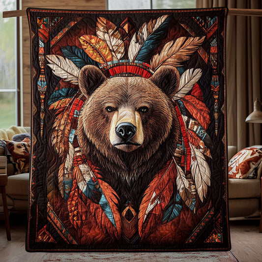 Bear Native American WT1010015CL Quilt
