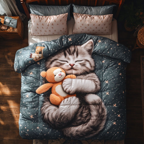 Kitten Sleeping WT1403074CL Duvet Cover Set