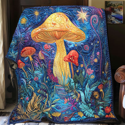 Majestic Night Mushroom Forest  WY1502061CL Quilt