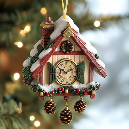 Festive Clock CP2411075CL Christmas Ornament