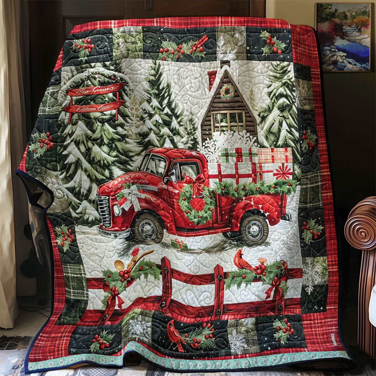 Gifts On The Red Truck Road WN1109011CL Quilt