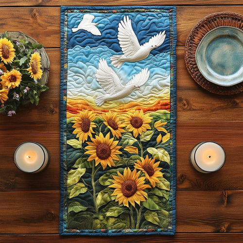 Dreamy Dove CW1405084CL Quilted Table Runner