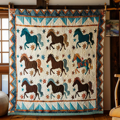 Horse Native American WJ2309013CL Quilt