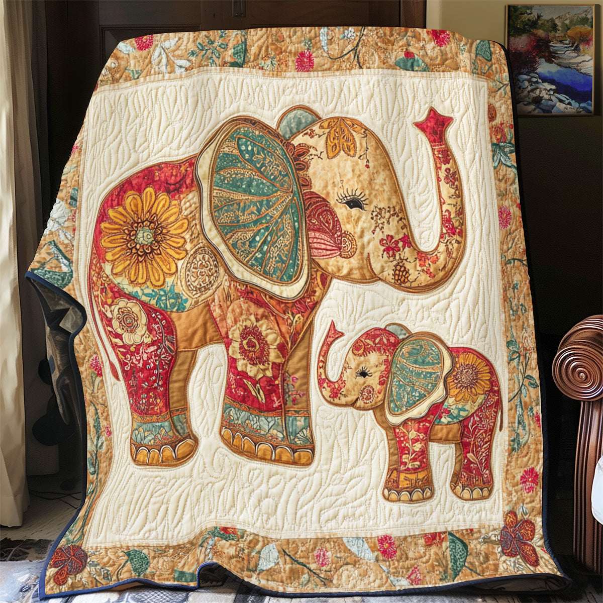 Baby Elephant YR0206016CL Quilt