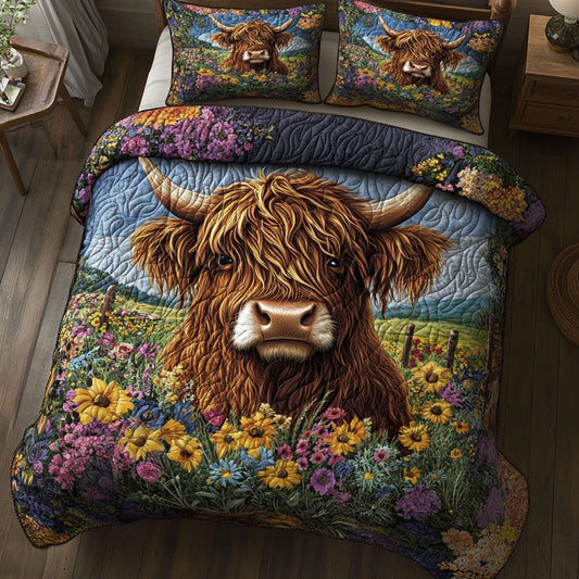 Cow Flower Garden WT2702034CL Duvet Cover Set